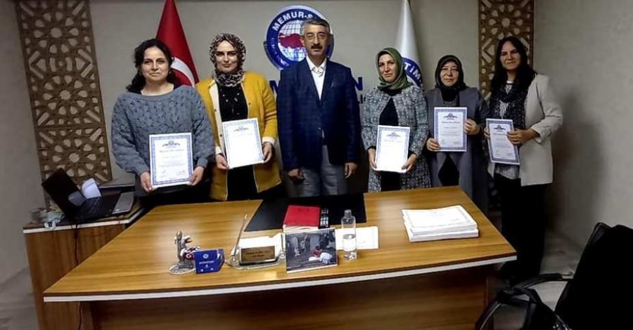 Kadın Komisyon Üyeleri belgelerini aldı