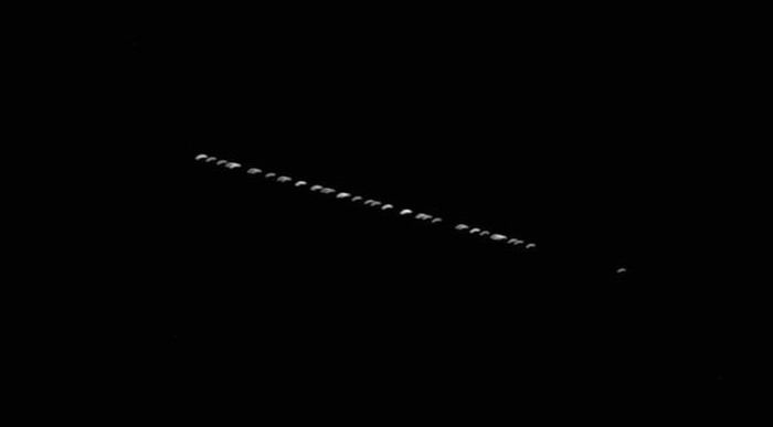 Starlink uydu treni, gökyüzünde görsel şölen oluşturdu