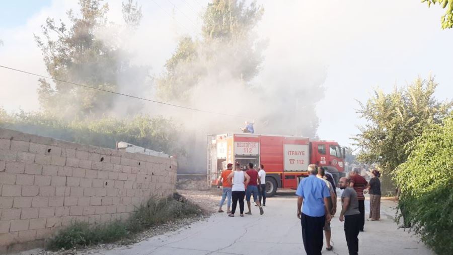Tomruk deposunda yangın çıktı 