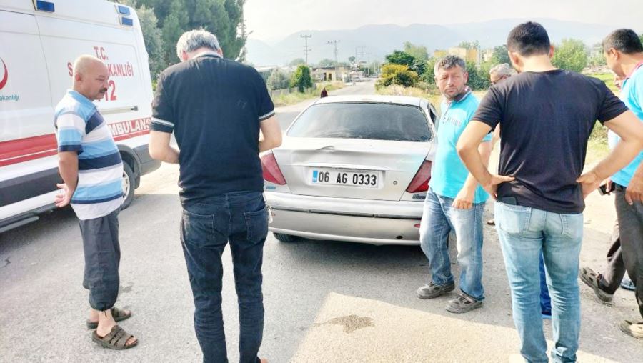 Trafik kazasında 2 kişi yaralandı 