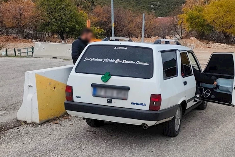 Isparta’da trafik kurallarını hiçe sayan sürücü yakalandı
