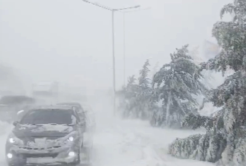 Kahramanmaraş-Göksun yolu kar nedeniyle kapandı
