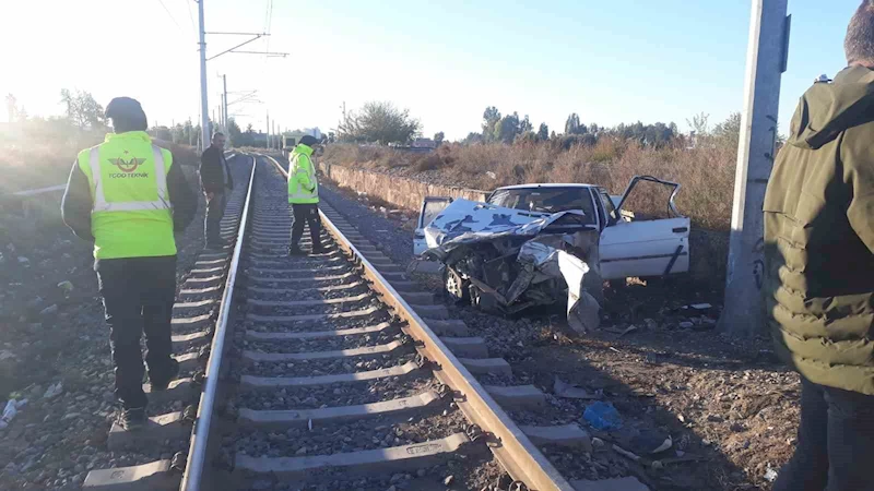 Tarsus’ta tren kazası: 1 yaralı
