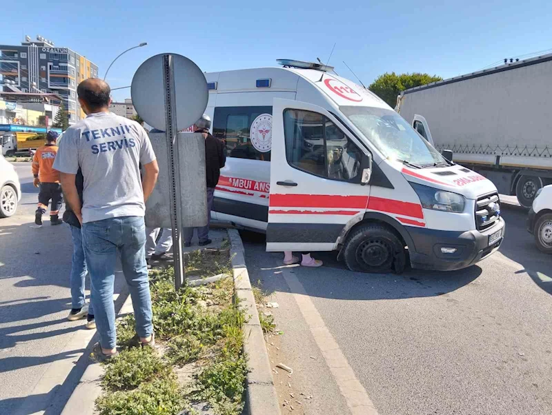 Ambulans şoförünün dikkati faciayı önledi
