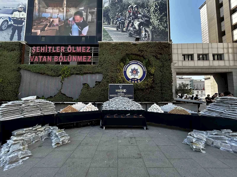 İstanbul merkezli 6 ilde Narkotik Operasyonu: 548 kilogram uyuşturucu madde ele geçirildi
