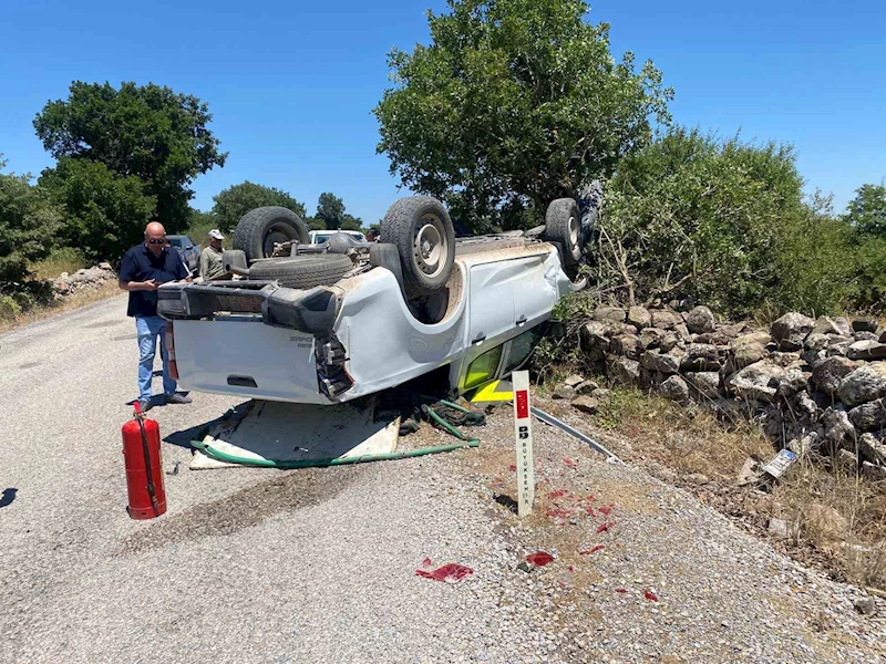 İvrindi’de otomobil takla attı: 1 yaralı
