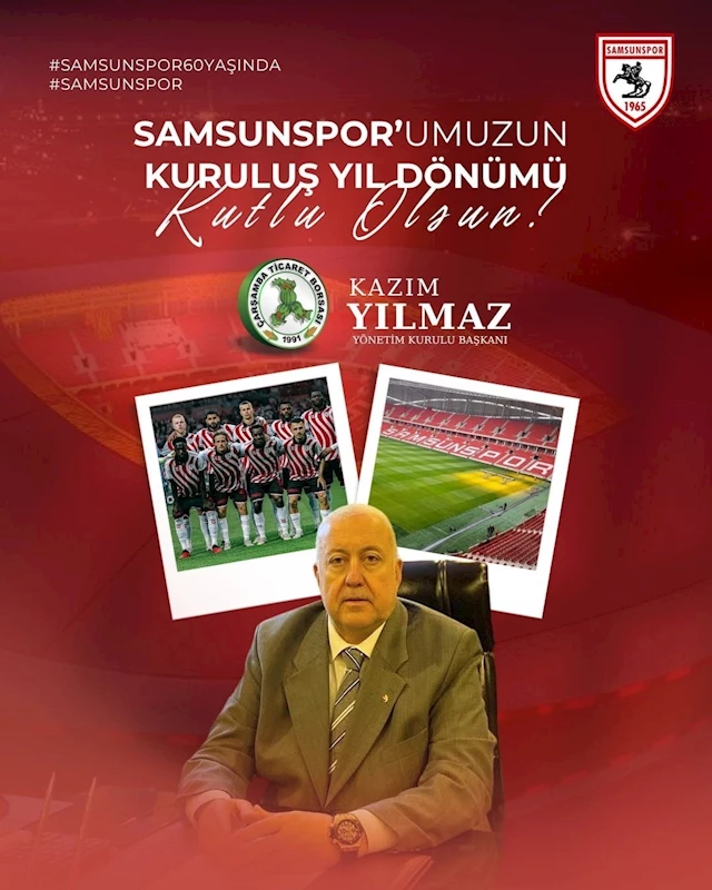 Samsunspor’un 60. yılına anlamlı kutlama: 