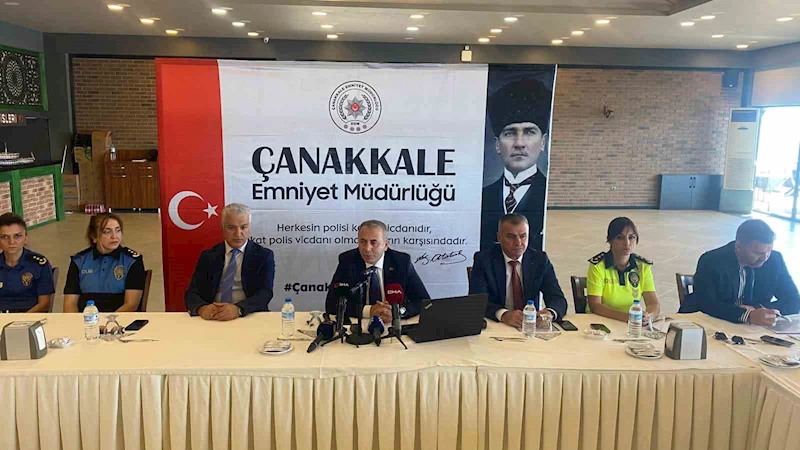Çanakkale’de asayiş olaylarında yüzde 22.8 azalma yaşandı
