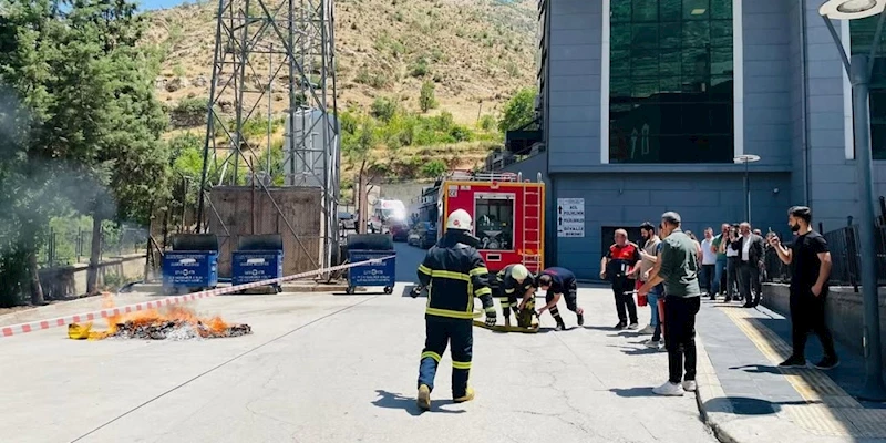 Uludere Devlet Hastanesinde ’kırmızı kod’ tatbikatı
