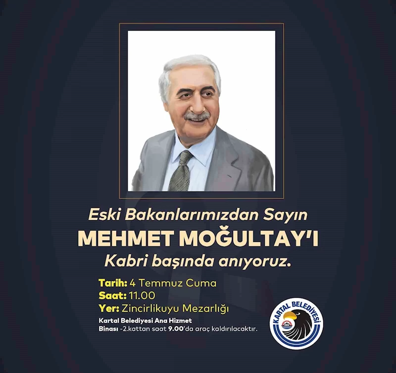 Eski Bakan Mehmet Moğultay vefatının 8’inci yılında kabri başında anılacak
