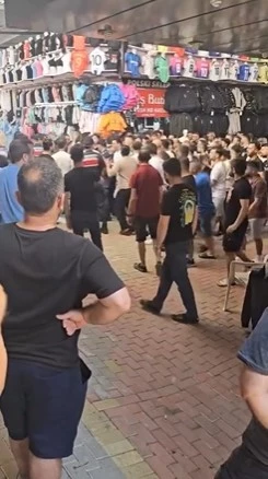 Alanya’da marka avukatları ile esnaf arasındaki arbedede 6 gözaltı
