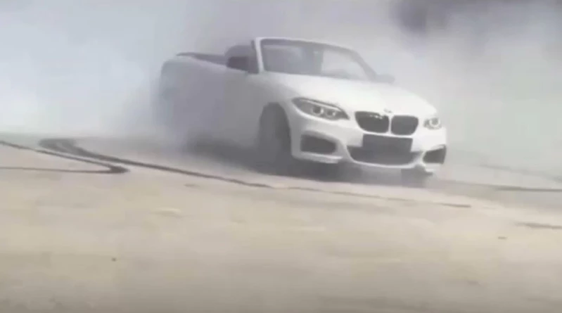 Cadde ortasında drift atan sürücüye 46 bin TL ceza
