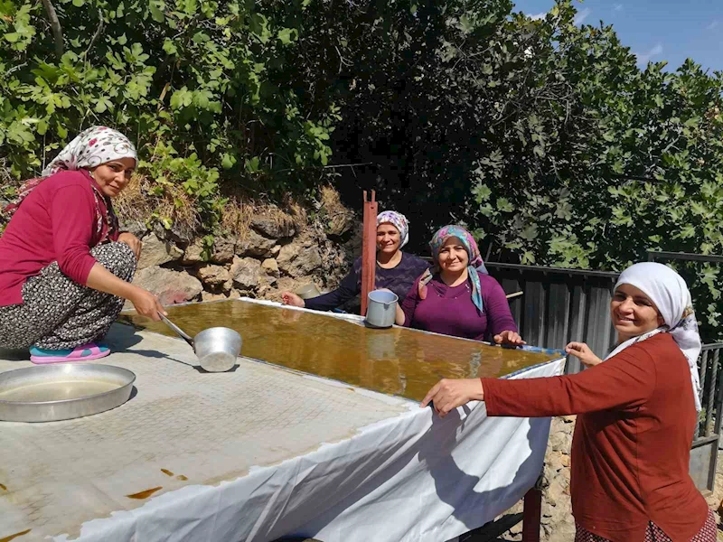 Erzincan’da kazanlar pestil için kaynıyor
