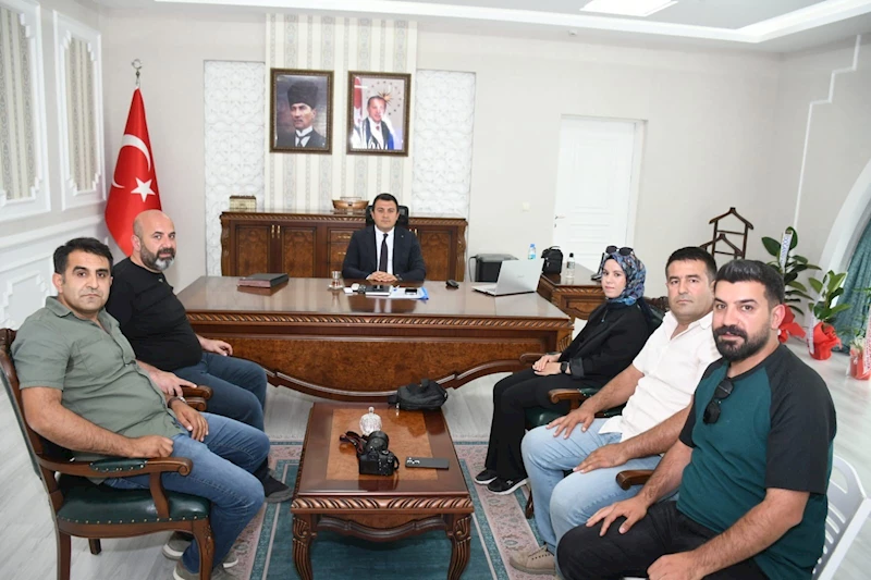Basın temsilcilerinden Kaymakam Dertlioğlu’na ziyaret
