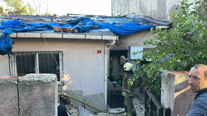 Ümraniye’de çakmakla oynayan çocuk yangın çıkardı
