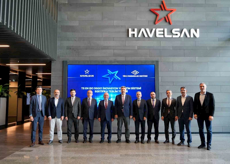 HAVELSAN, yazılım alanında TSE EN ISO 56001 Belgesi’ni alan ilk savunma sanayi şirketi oldu
