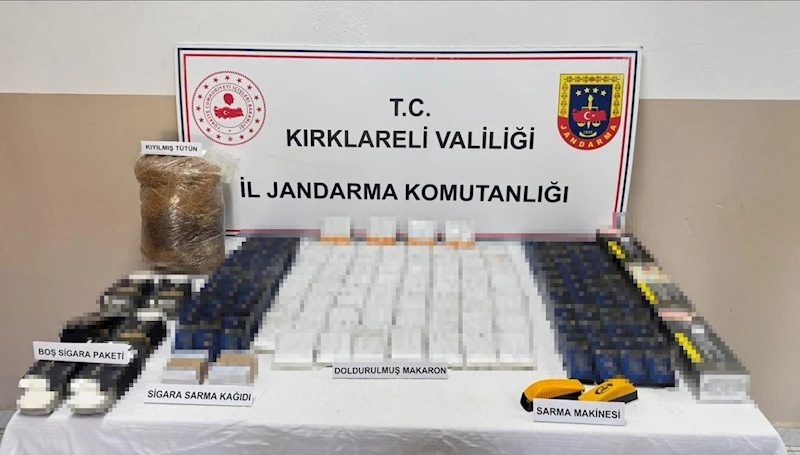 Kırklareli’nde 4 bin 220 makaron ele geçirildi
