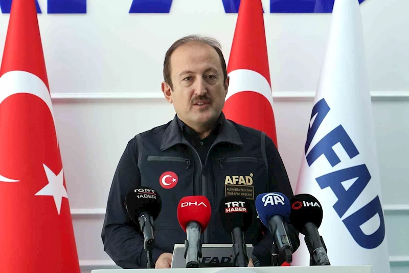 AFAD Başkanı Pehlivan: 