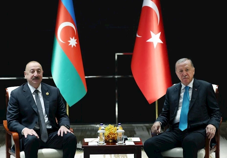 Cumhurbaşkanı Erdoğan, Azerbaycan Cumhurbaşkanı Aliyev’le görüştü
