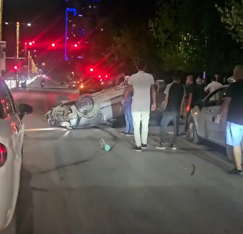 Elazığ’da kontrolden çıkan otomobil takla attı: 1 yaralı
