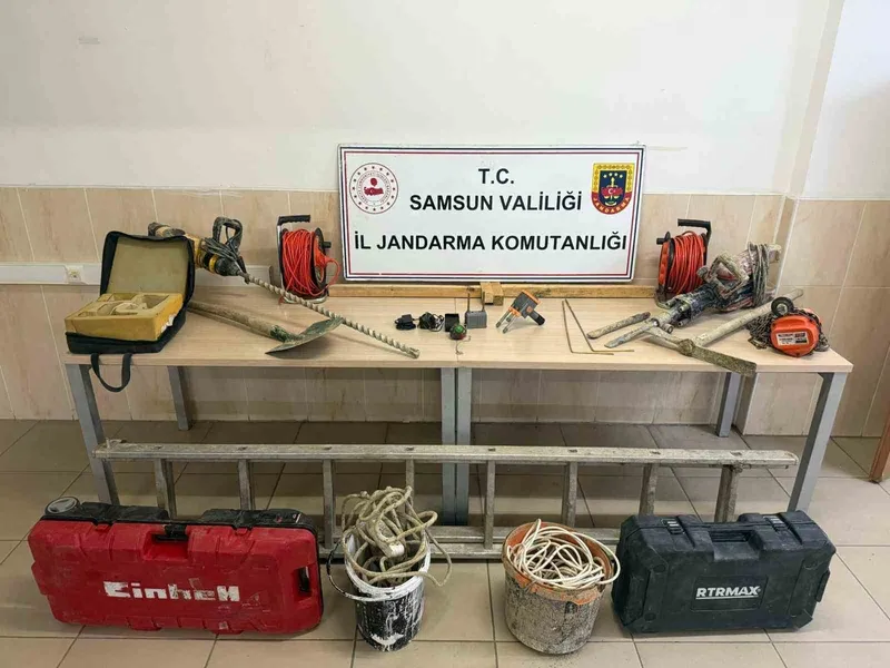 Samsun’da kaçak kazı yapan 6 kişi yakalandı
