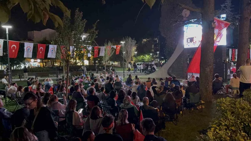 Millet bahçesinde milli heyecan
