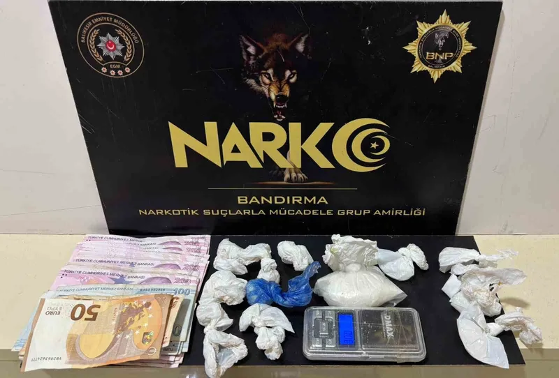 Bandırma’da düzenlenen narkotik operasyonunda zehir tacirlerine darbe
