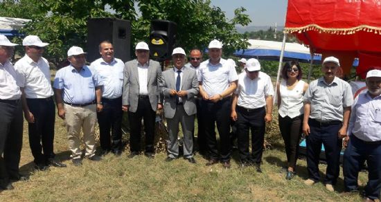 Nohut eken sağlık biçer projesi hayata geçti